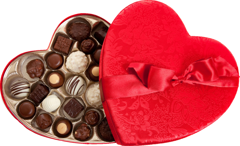 heart chocolate box png