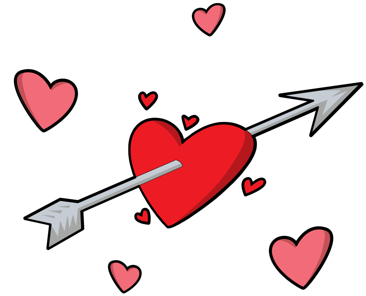 Download Heart Arrow Valentine Free Clipart HD HQ PNG Image ...