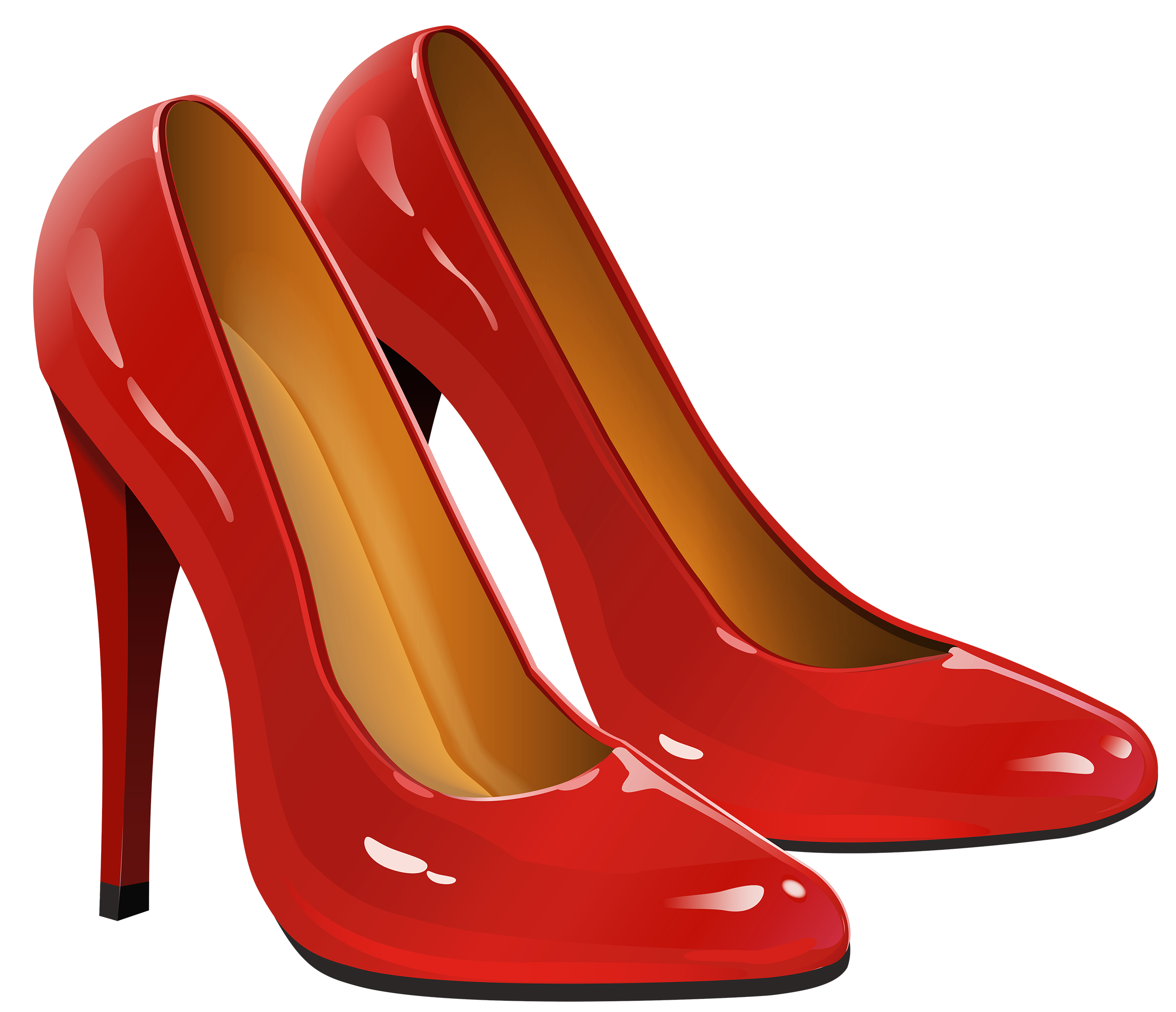 High Heels Clipart Transparent PNG Hd, Orange Sole High Heels Clip