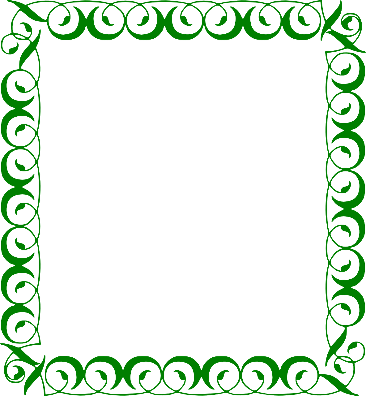 green page border