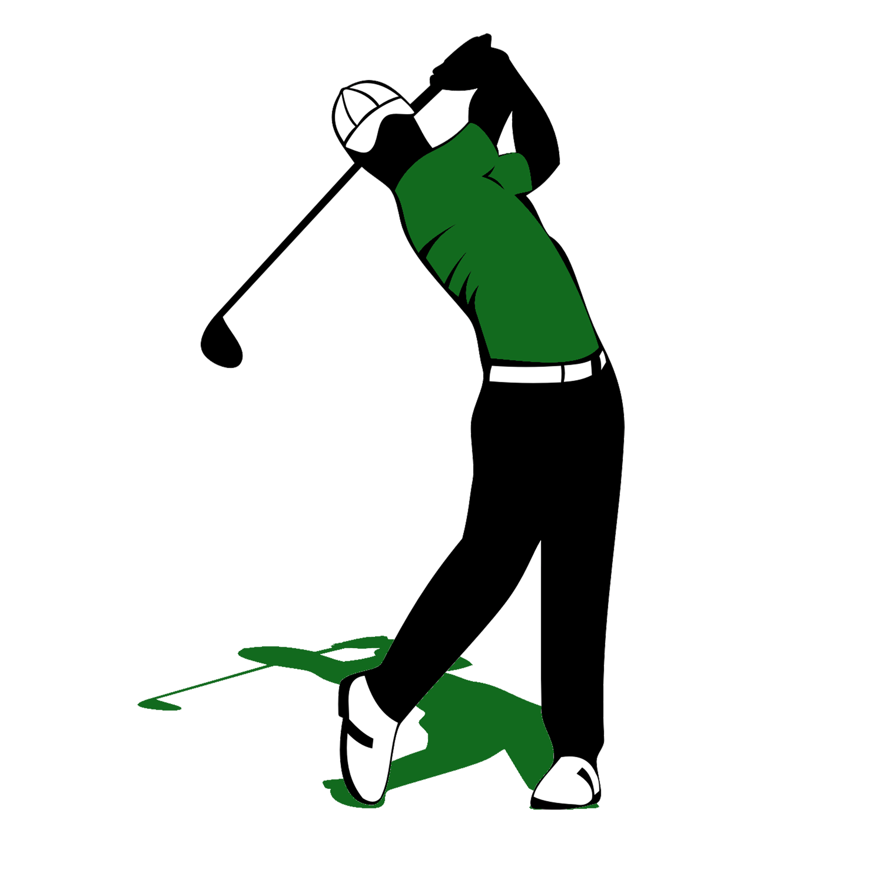 man playing golf clipart backgrounds