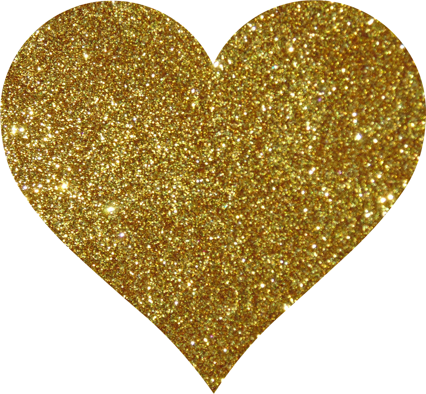 gold glitter heart clipart