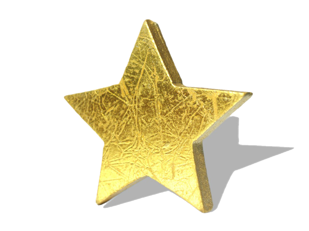 Glitter star sticker transparent png