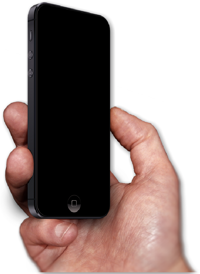 iphone 5s hand png