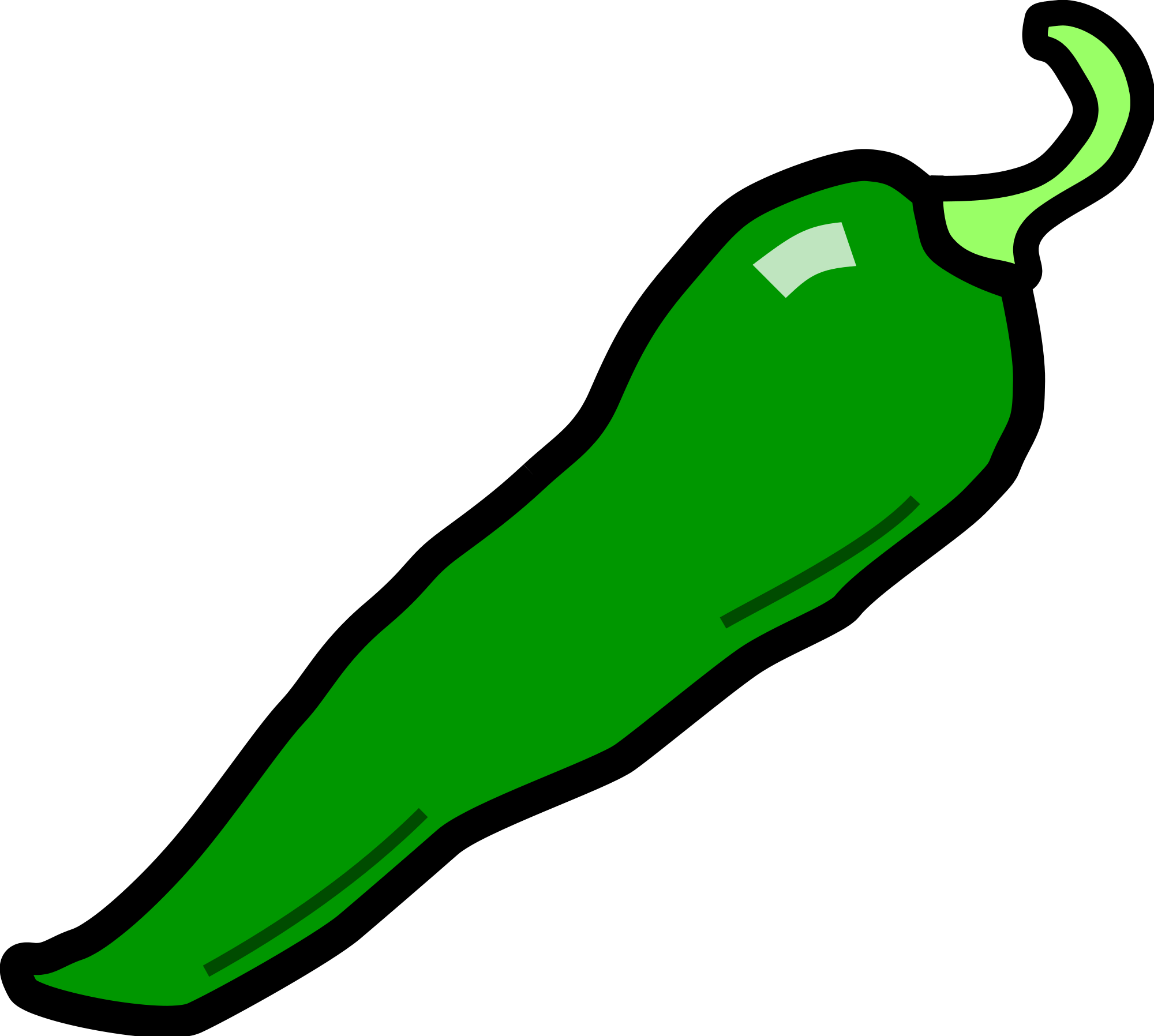 cartoon green pepper