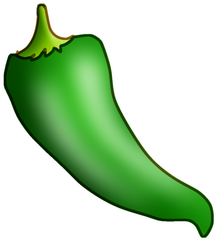 cartoon green pepper