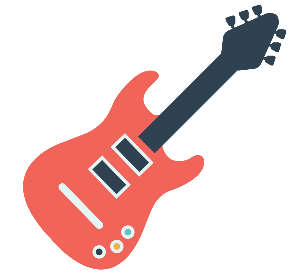 Guitar Vector Red PNG Image HighGuitar Vector Red PNG Image High  