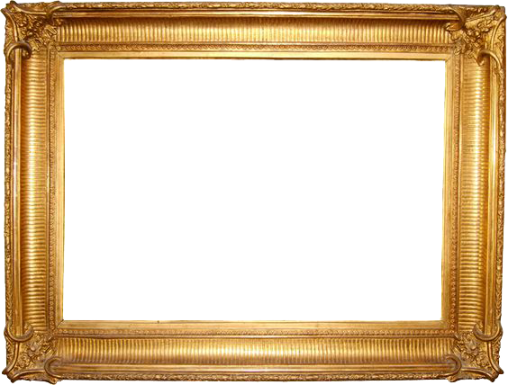 vintage gold frame png