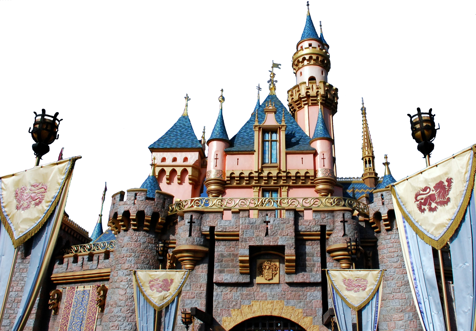 Disneyland castle PNG transparent image download, size: 1920x1415px