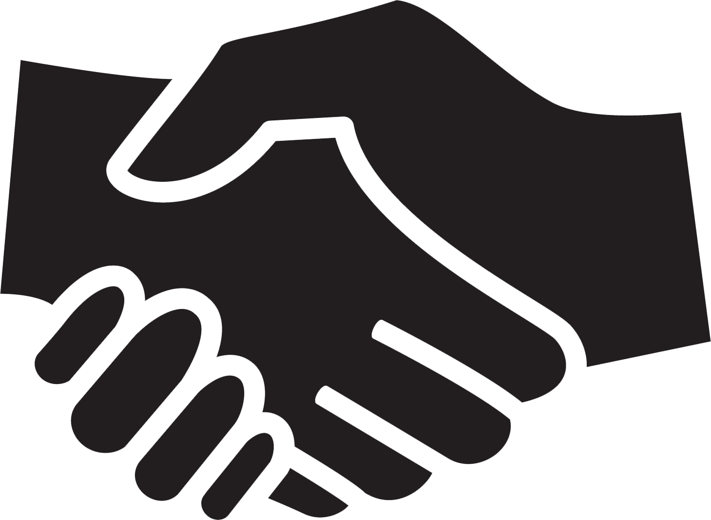 Hand Shake White Png, Transparent Png , Transparent Png Image