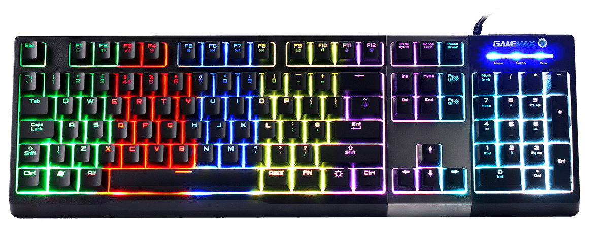 Neon Keyboard- White And Black Neon Free Download