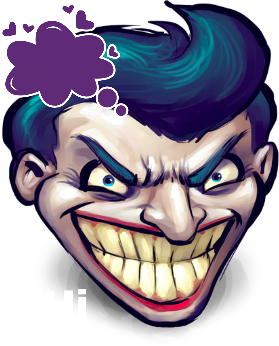 joker face cartoon