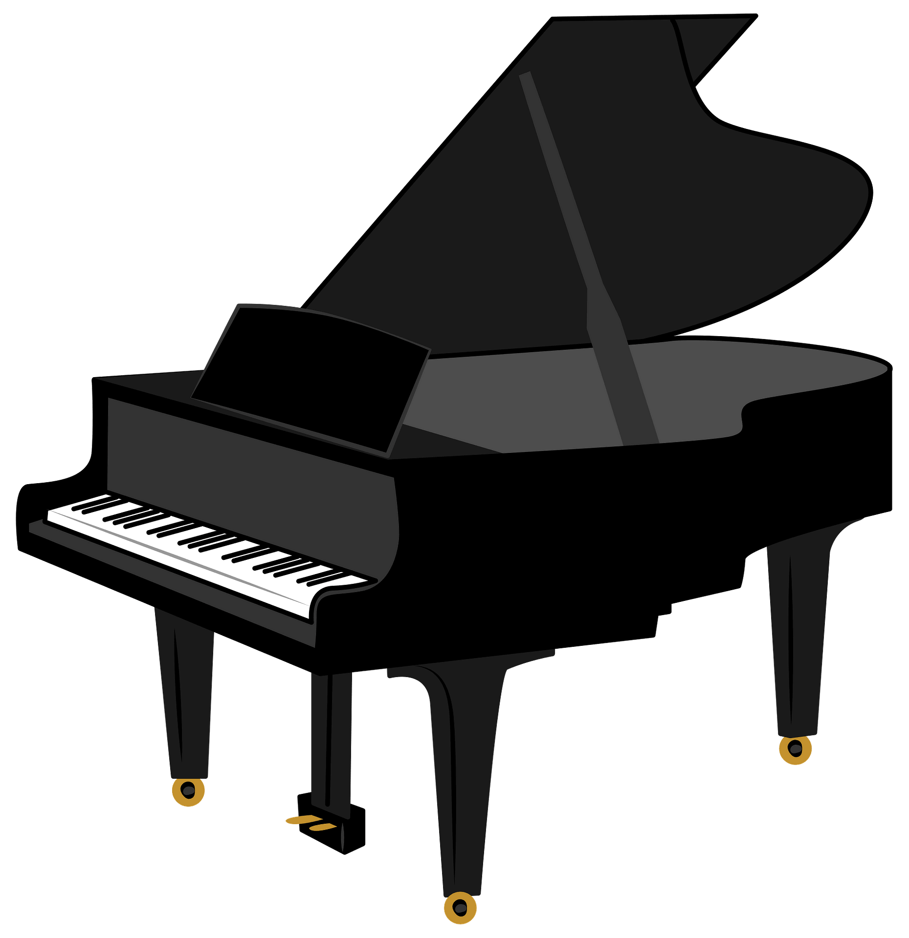 piano silhouette png