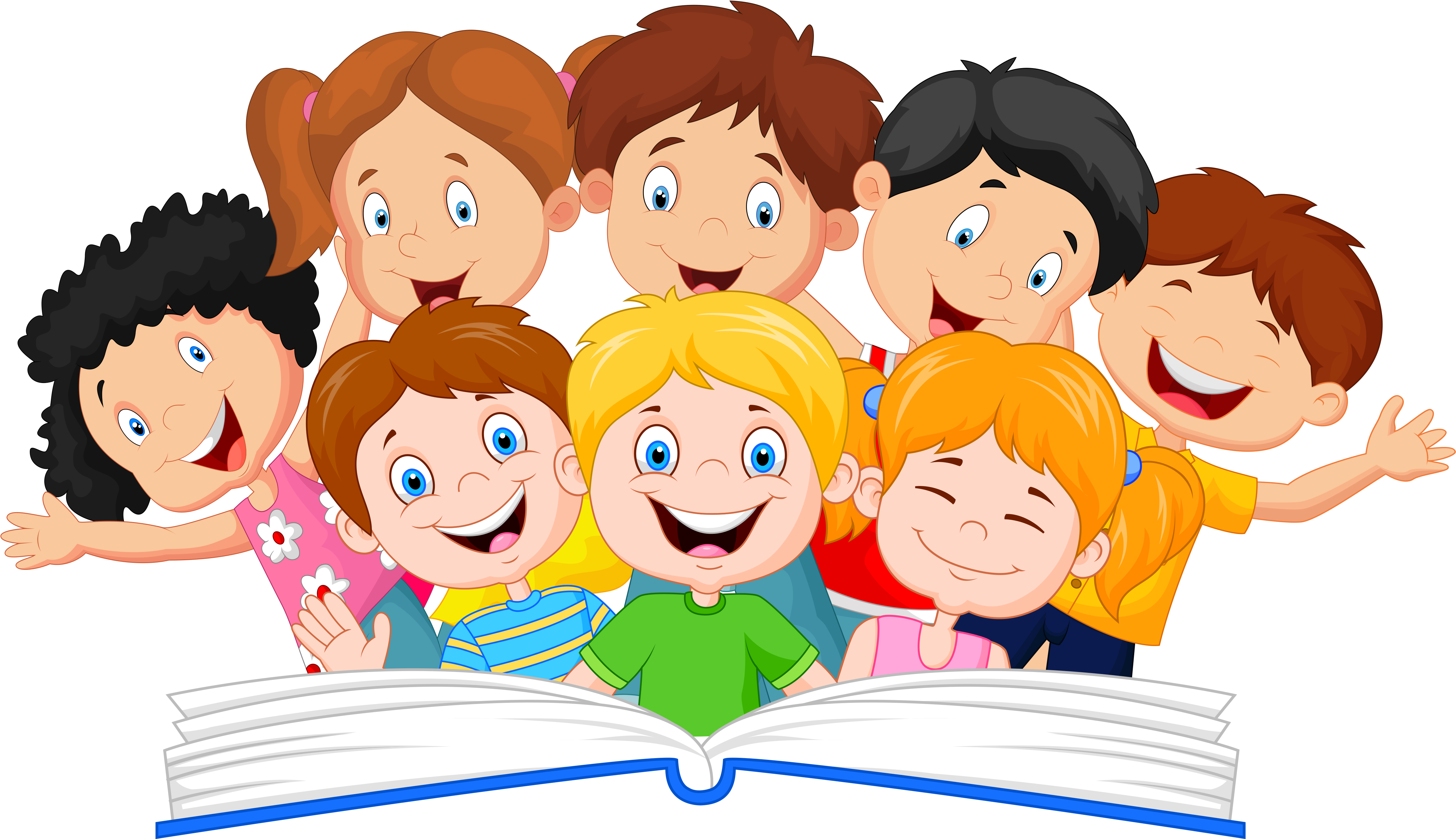 reading a book clipart