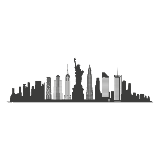 city skyline vector png