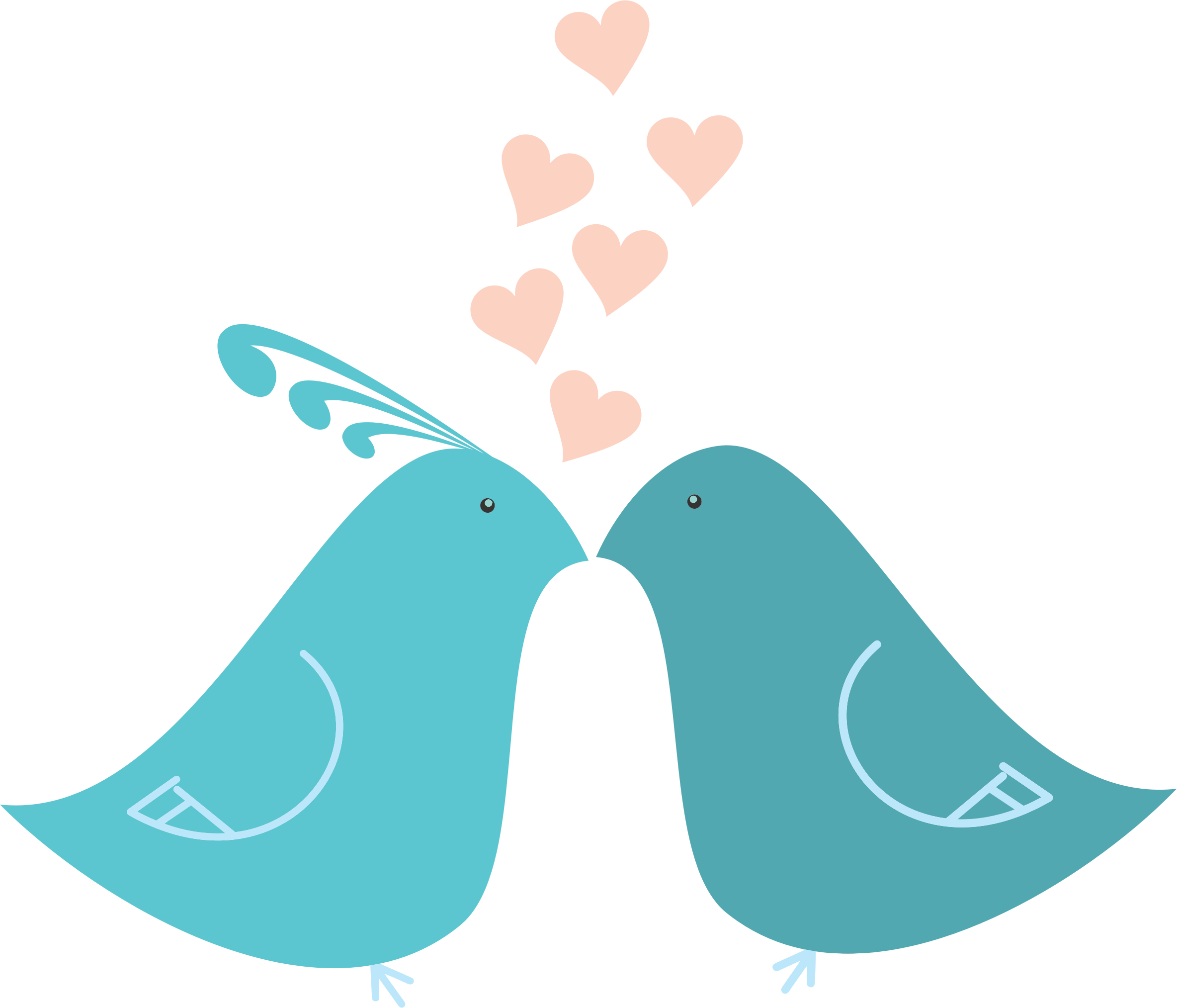 free wedding birds clipart