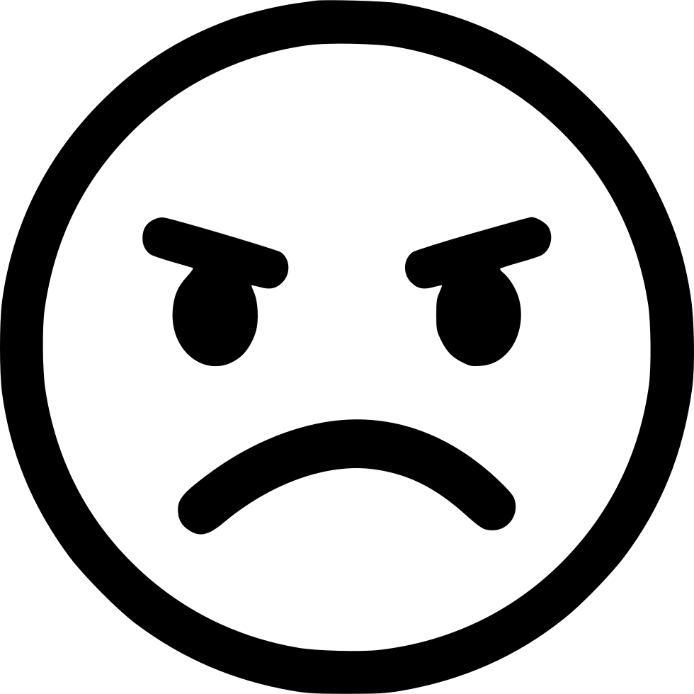 angry smiley face clip art