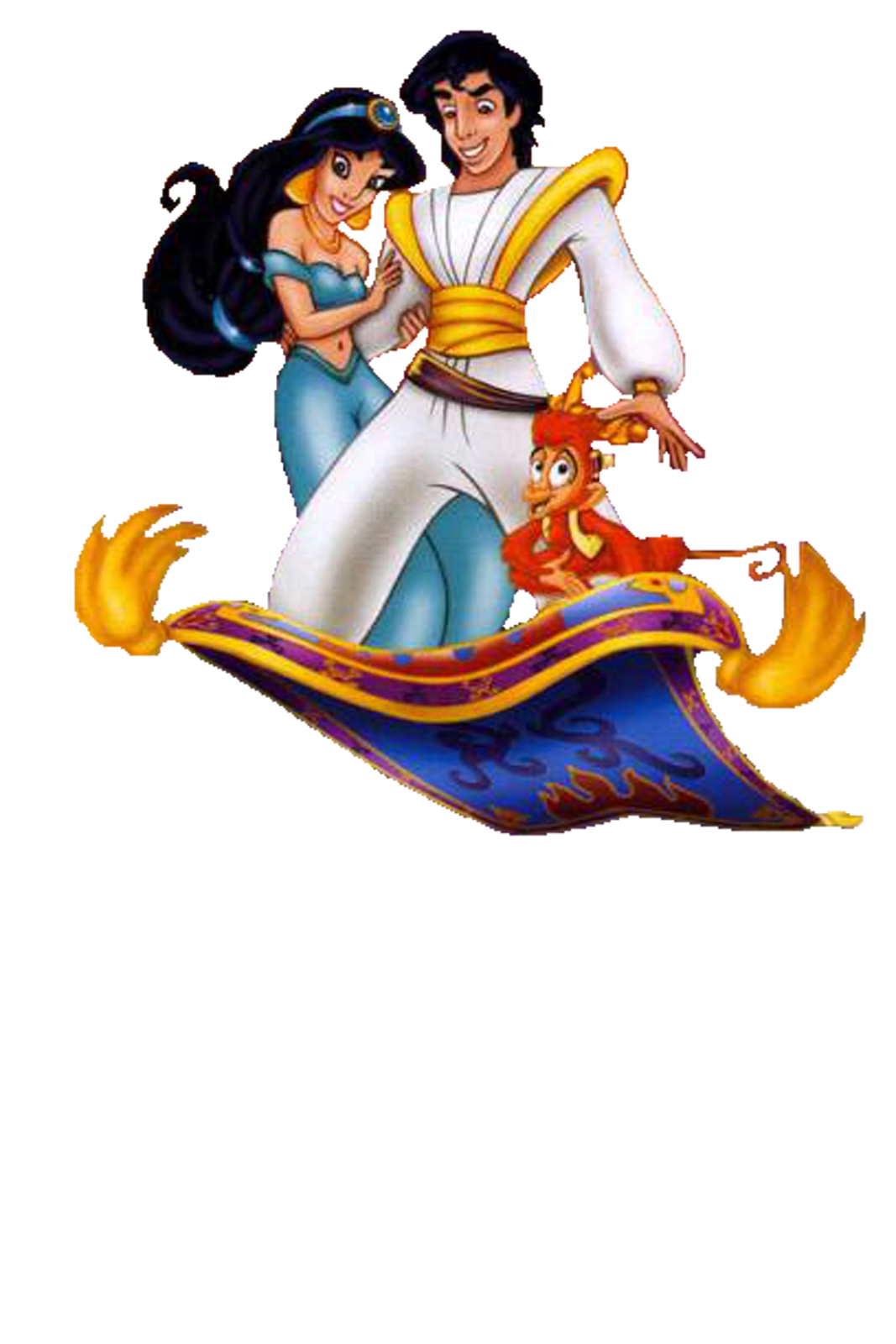 aladdin and jasmine on carpet wallpaper