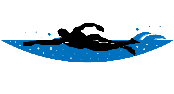 free clipart swimmer silhouette female