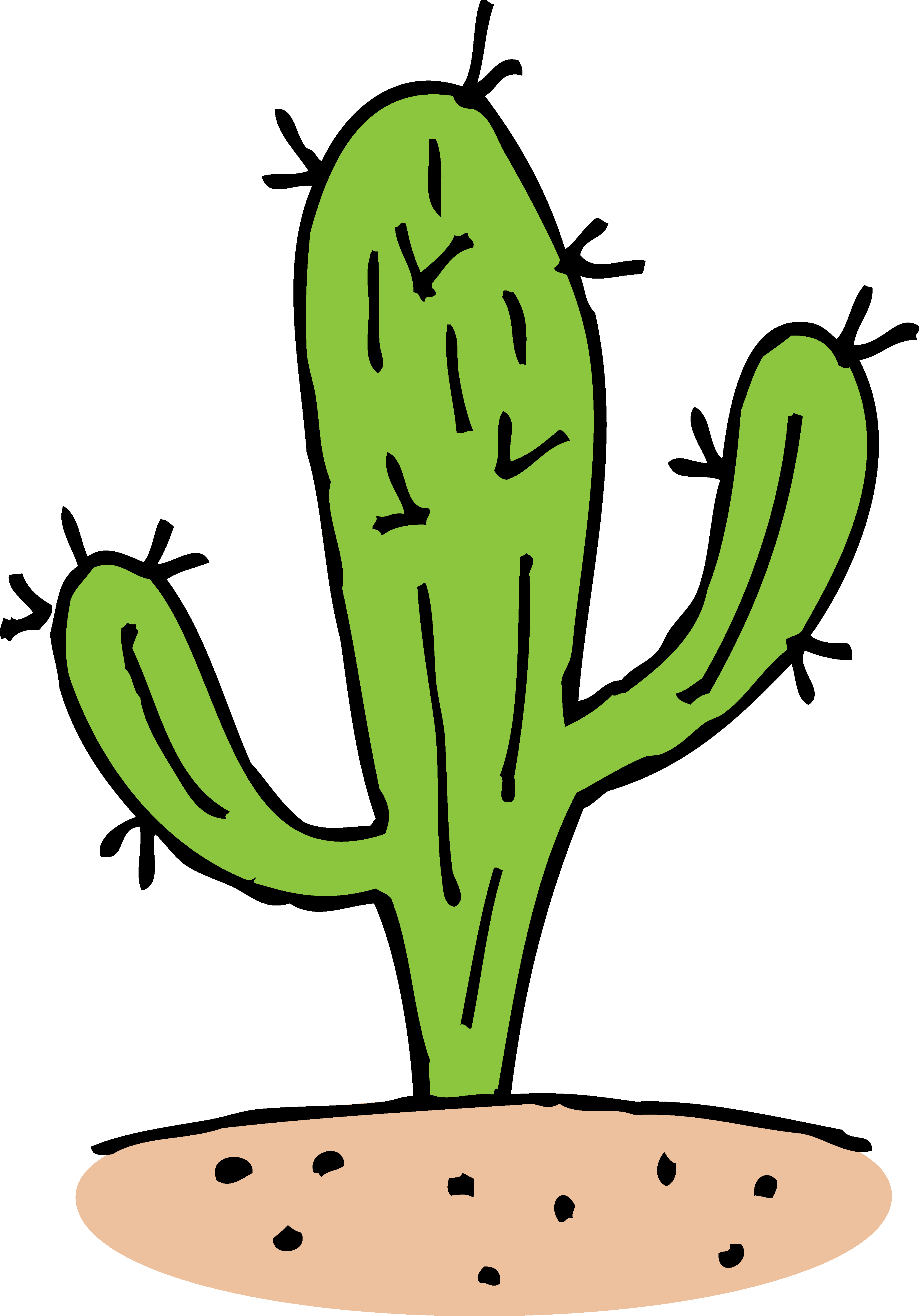 Cactus Clipart Transparent PNG Hd, Cactus Icon Design Illustration