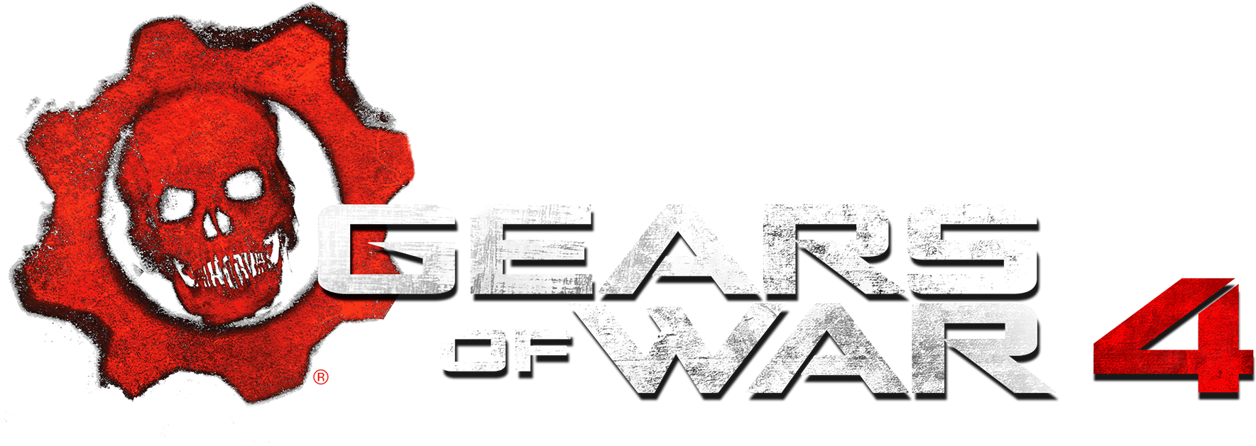 gears of war logo white