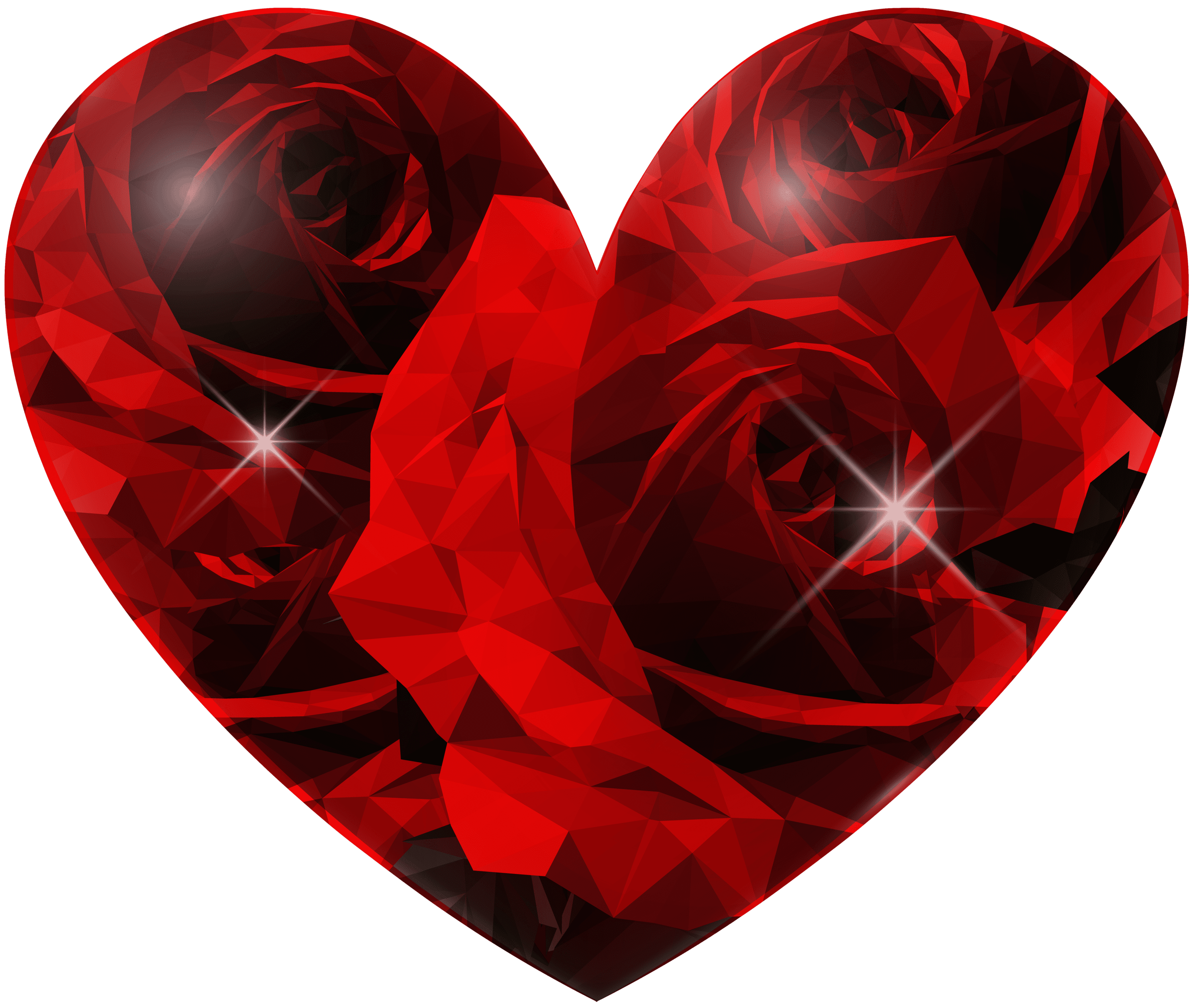 Heart Gem PNG Picture, Hand Painted Red Heart Gems, Gem Clipart, Gems, Red  Gems Illustration PNG Image For Free Download