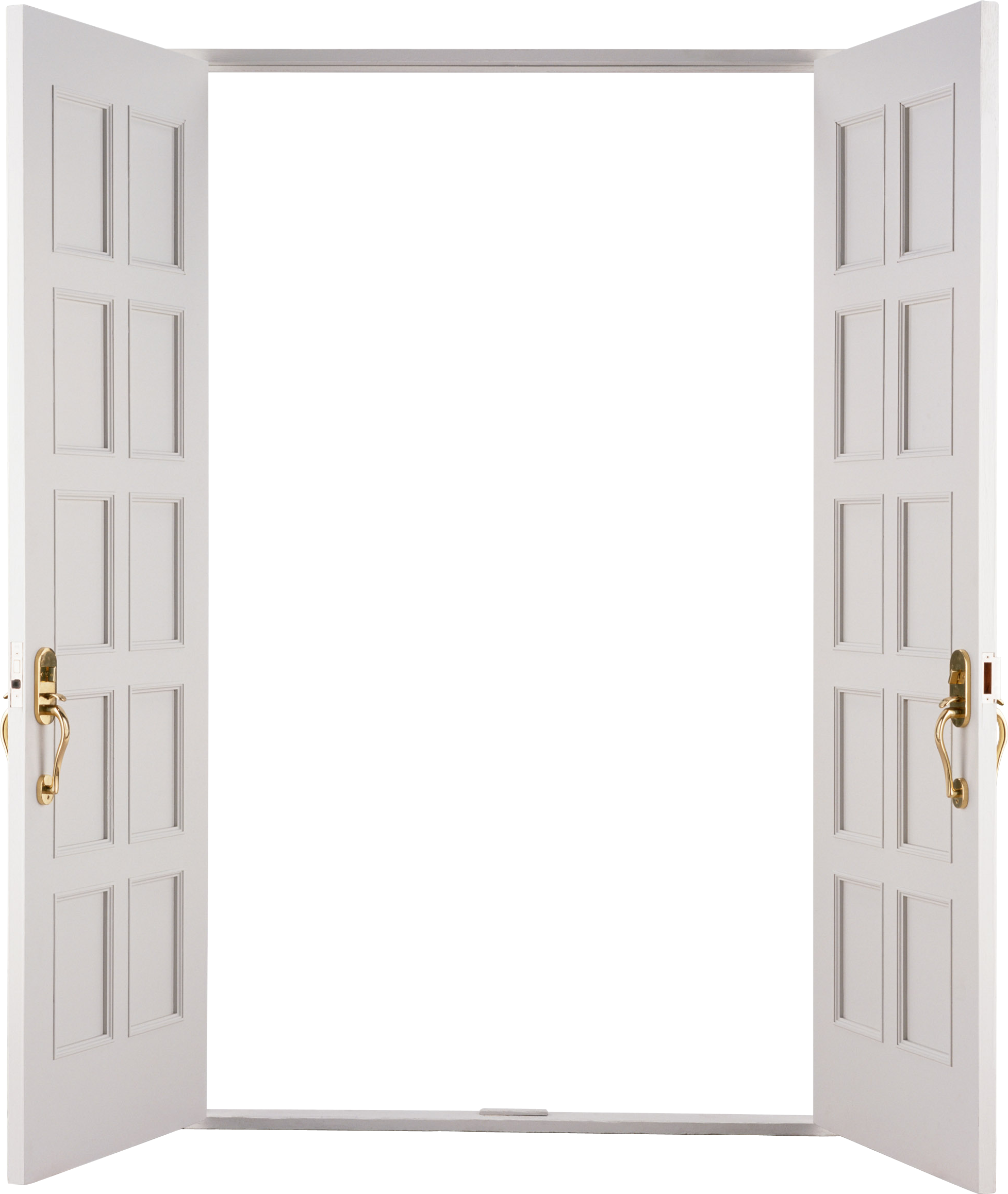 White open door on transparent background PNG - Similar PNG