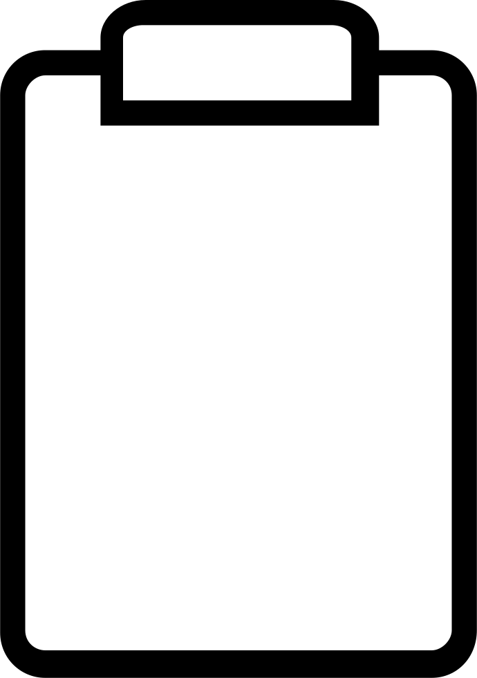 clip board clip art black and white