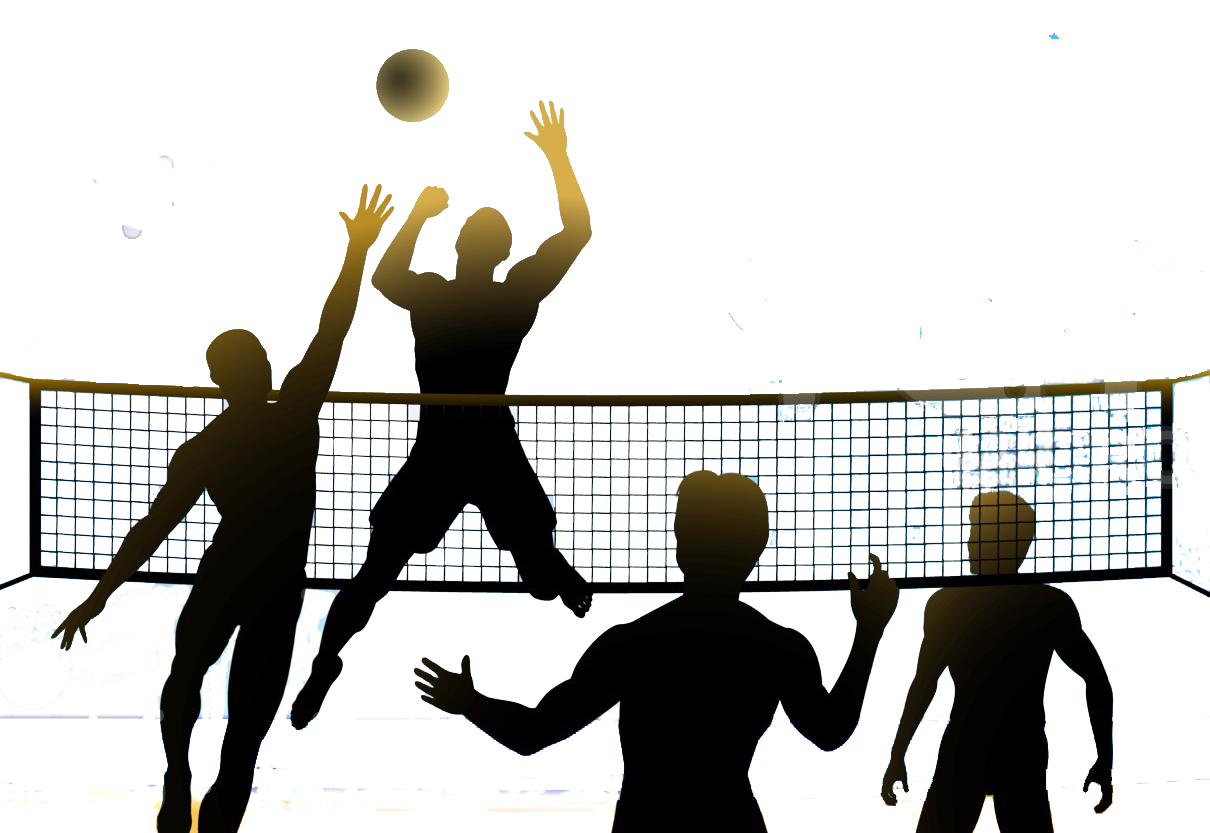 volleyballs with flames clipart png