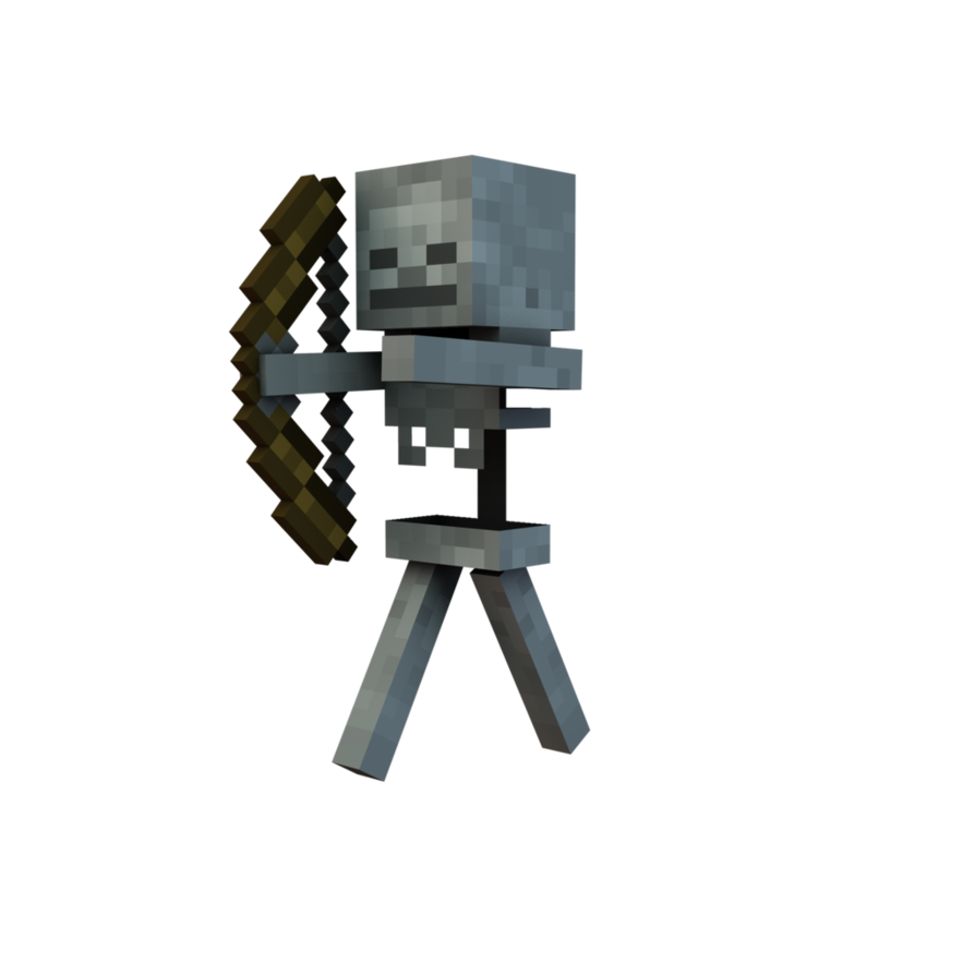 minecraft skeleton png