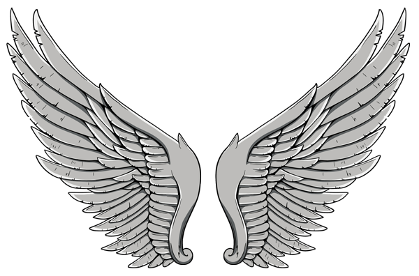 dark angel wing tattoos