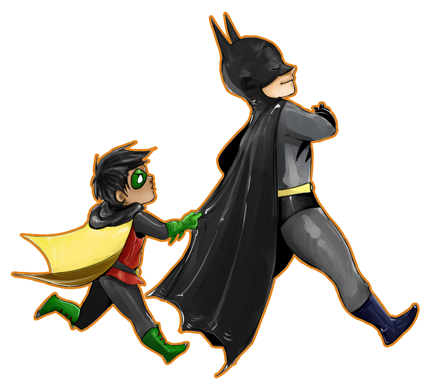 batman and robin cartoon images