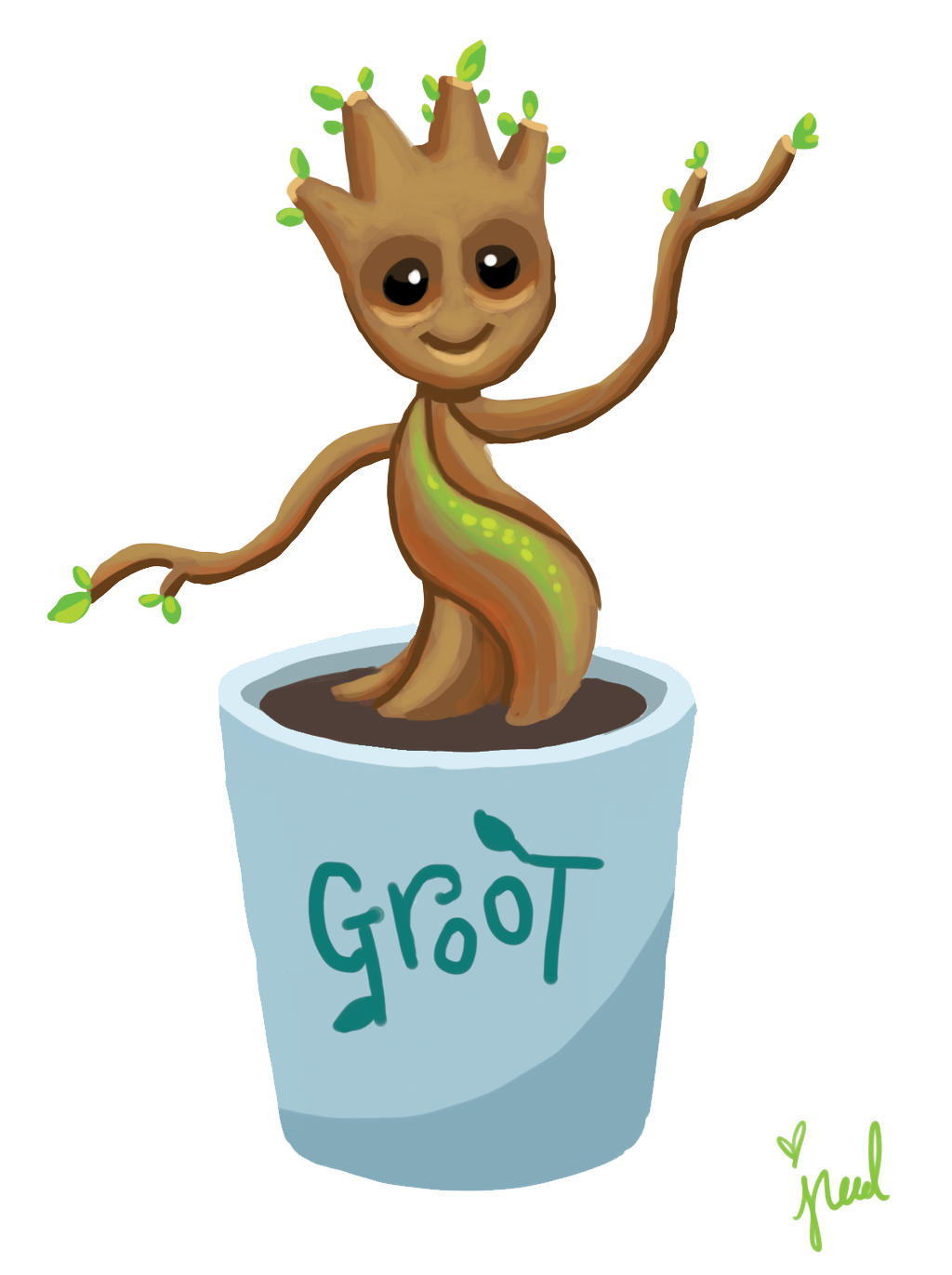 Download Baby Groot Transparent Background HQ PNG Image