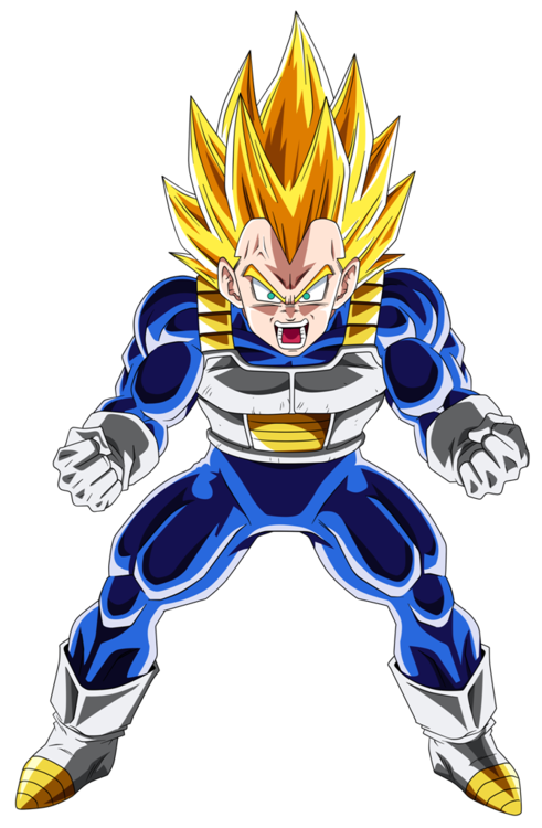 Free download, Vegeta # (Majjin SSJ) transparent background PNG clipart