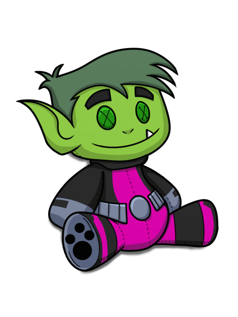 teen titans beast boy chibi