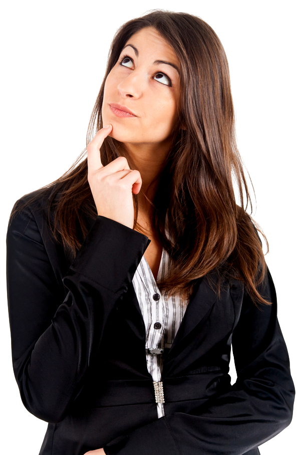 thinking woman png