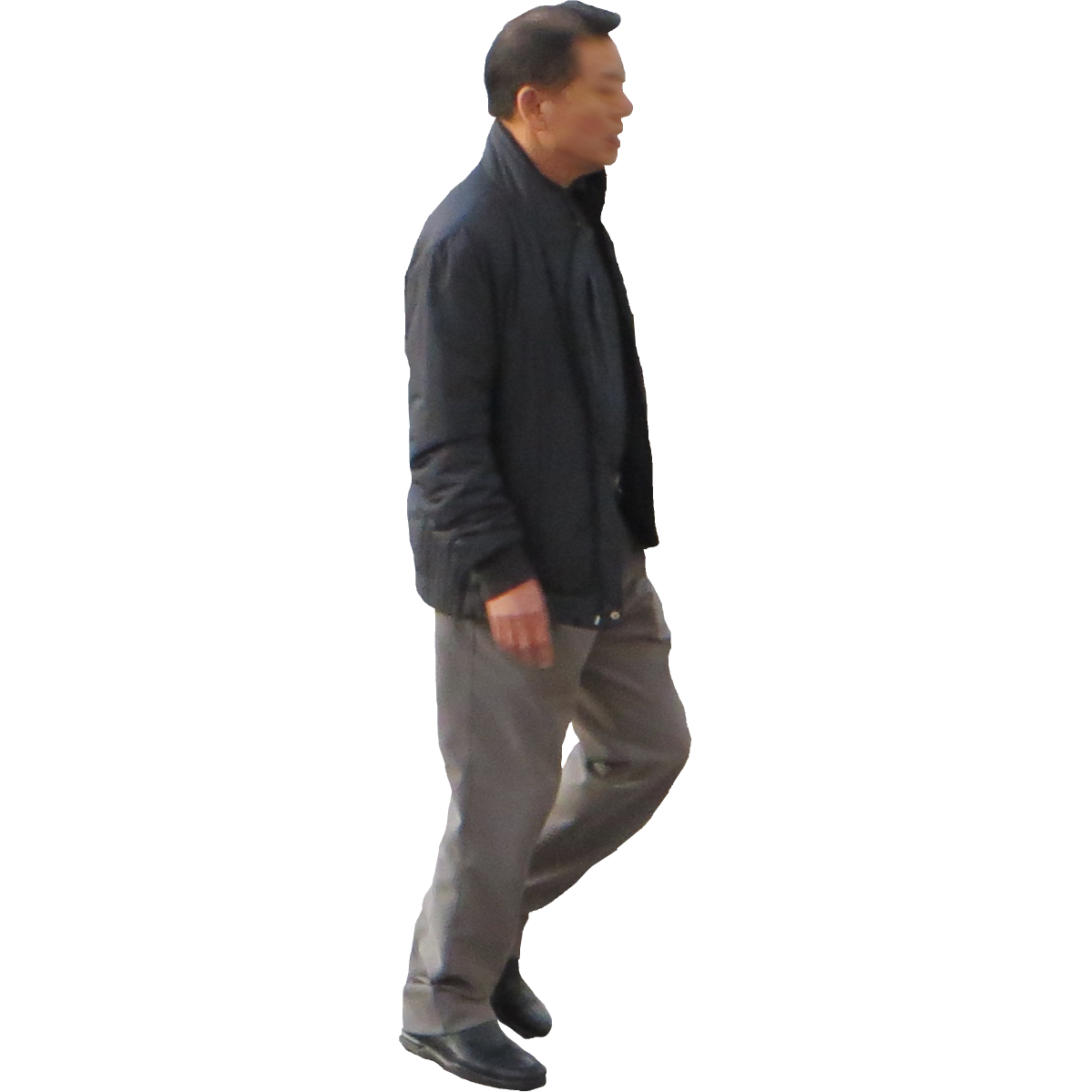 People , man standing and looking side view transparent background PNG  clipart