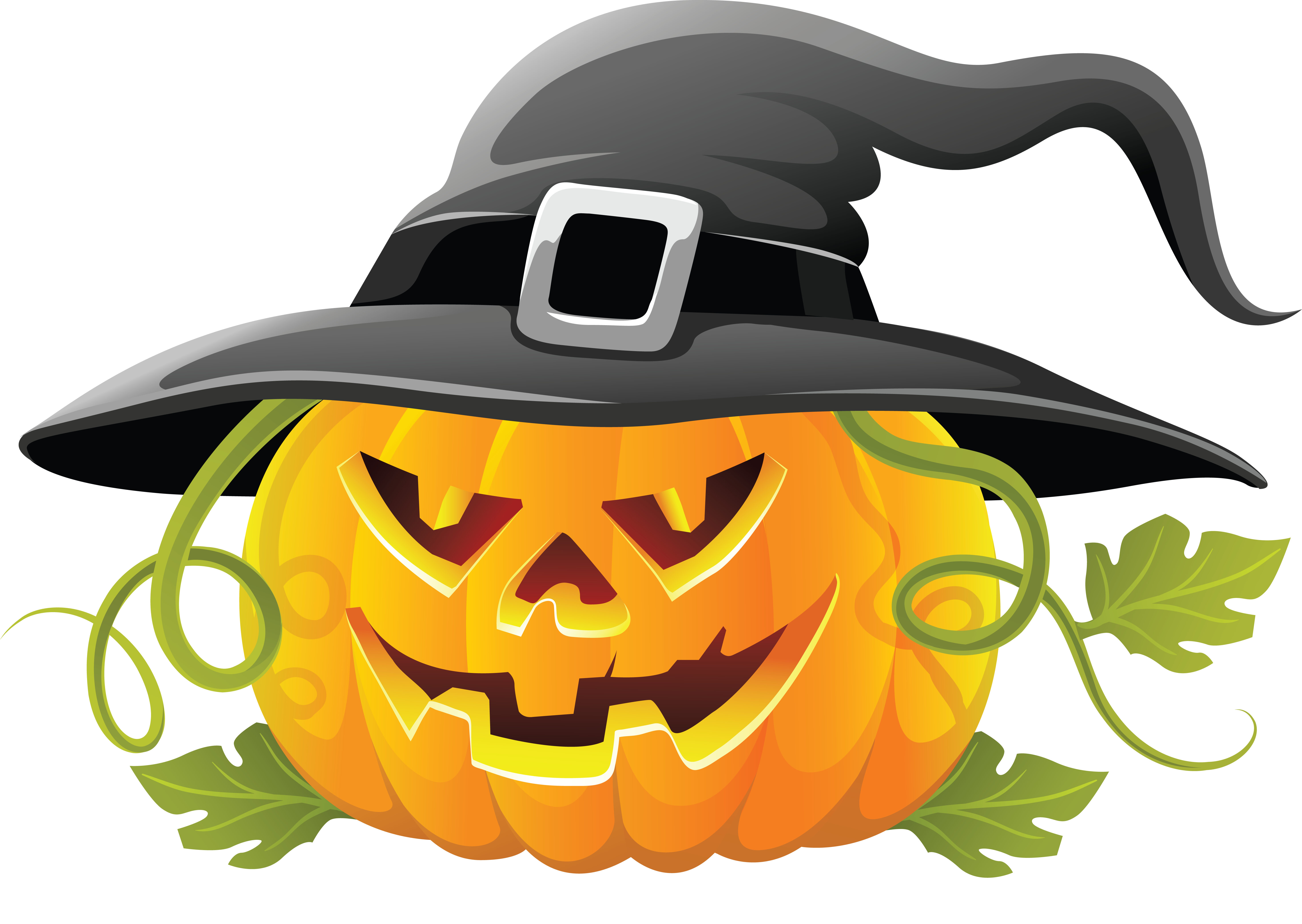 scared pumpkin clipart