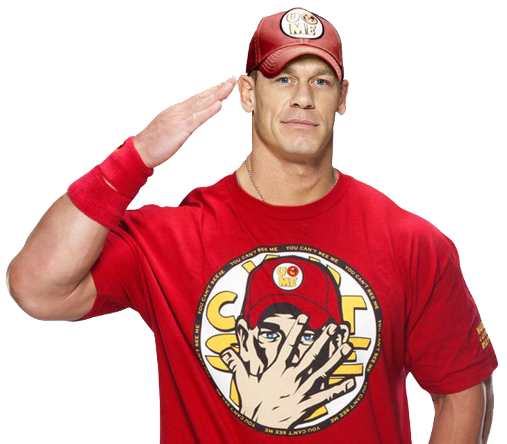 john cena red shirt logo