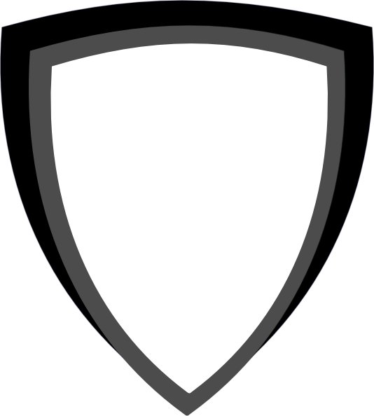 blank shield clip art