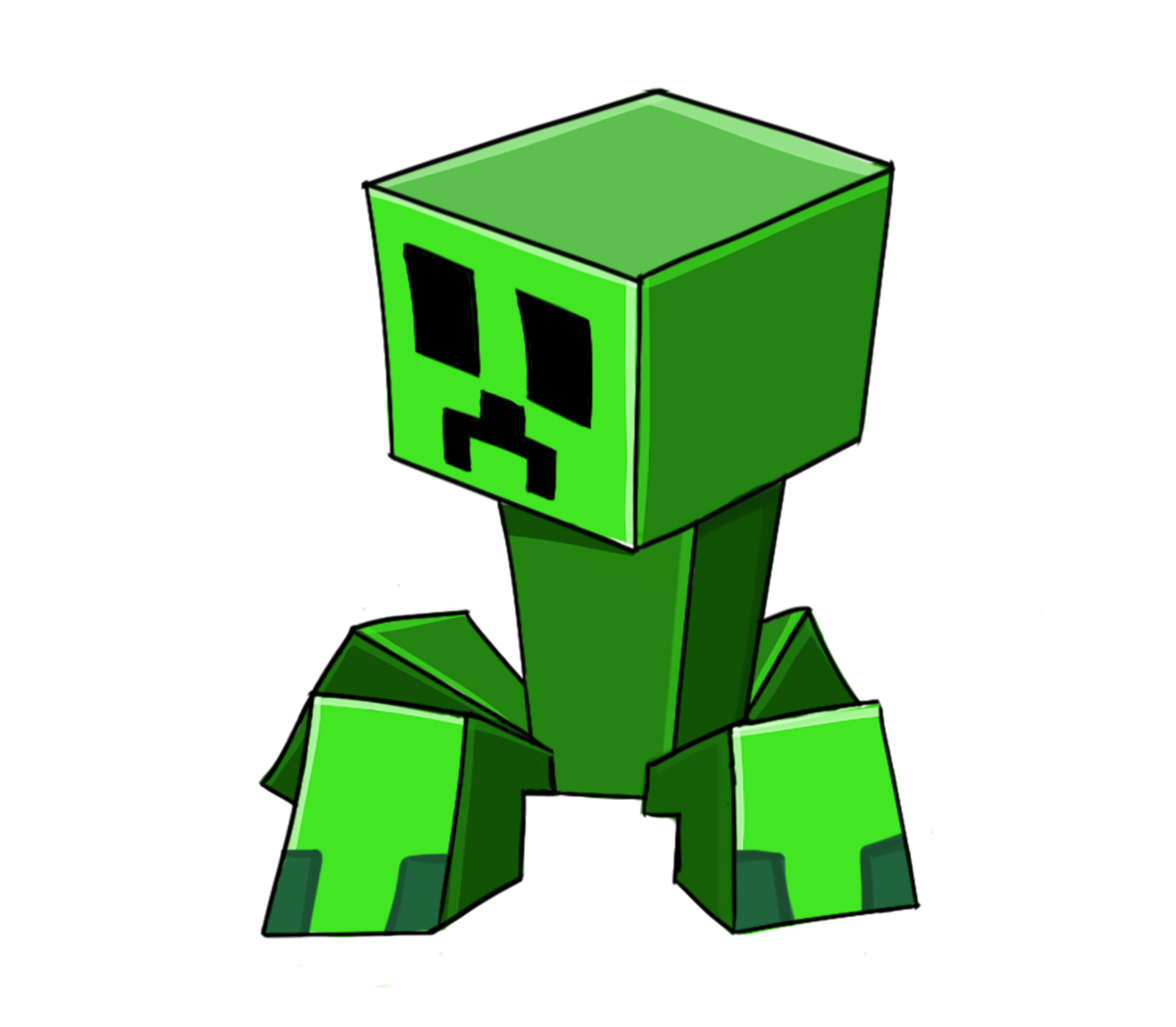 Download Minecraft Creeper Green Royalty-Free Stock Illustration