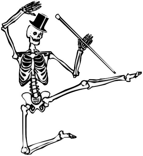 spooky skeleton transparent