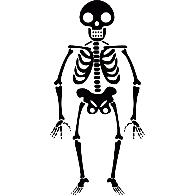 spooky skeleton transparent