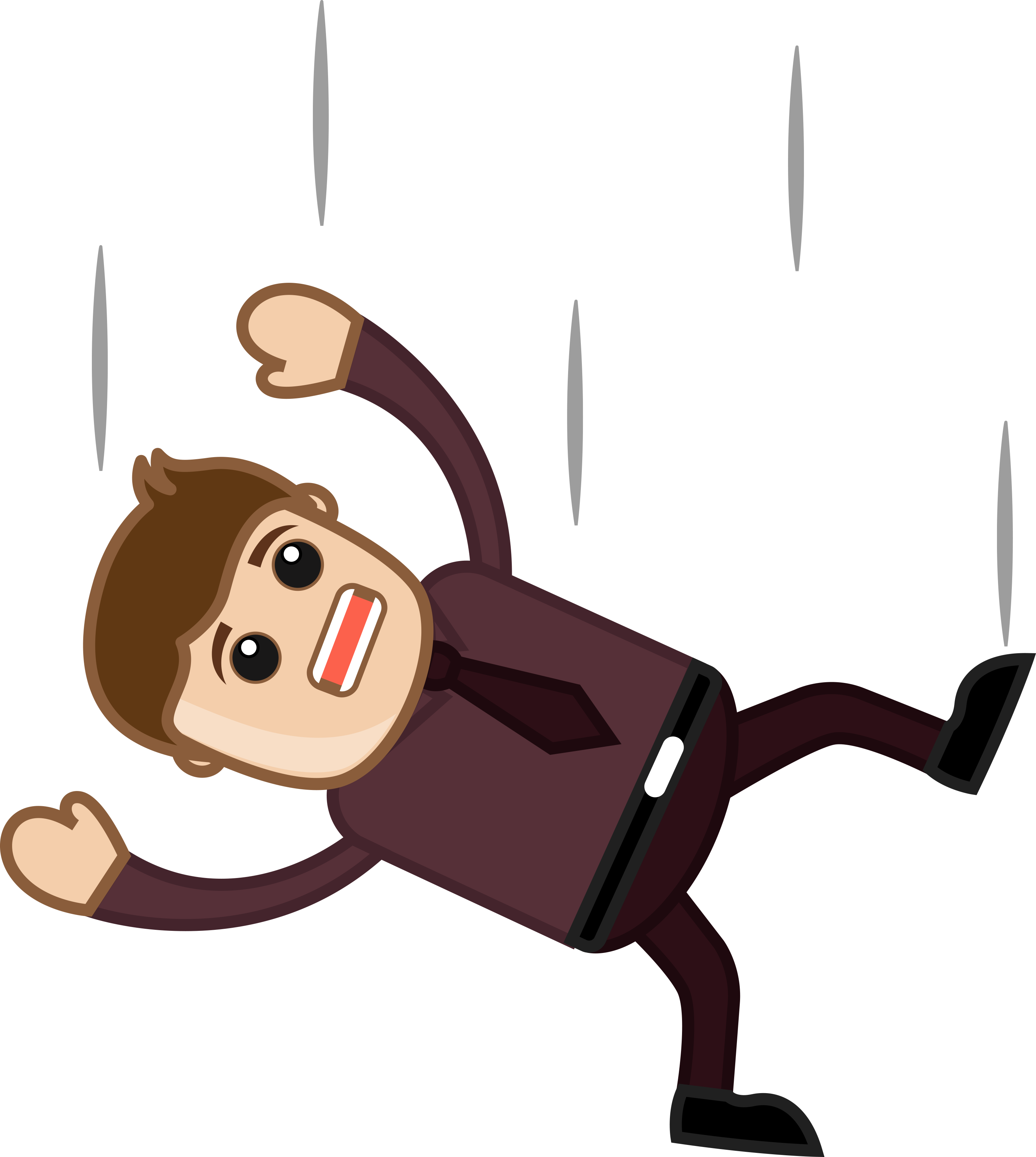 man falling clipart