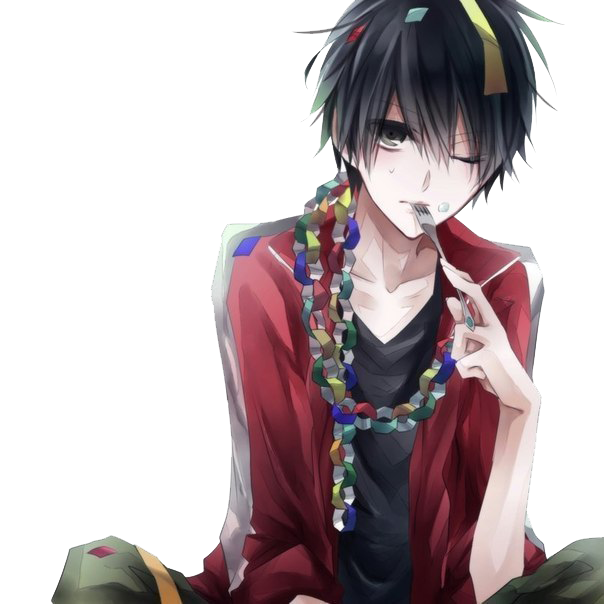 Red Eye PNG Transparent, Anime Boysman Red Eyes, Anime, Character