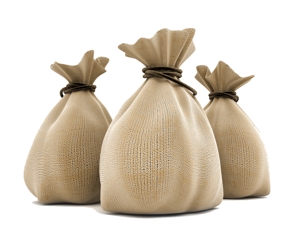 Bag with money on transparent background PNG - Similar PNG