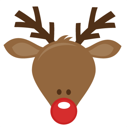 rudolph face clip art