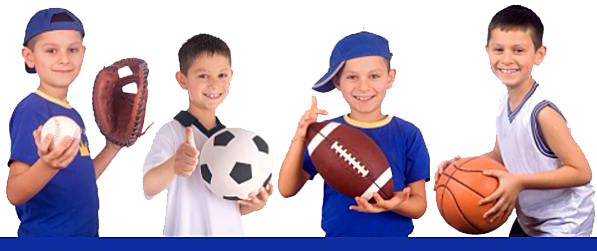 kids playing sports clipart