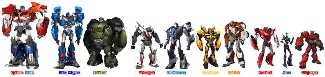 transformers all autobots names