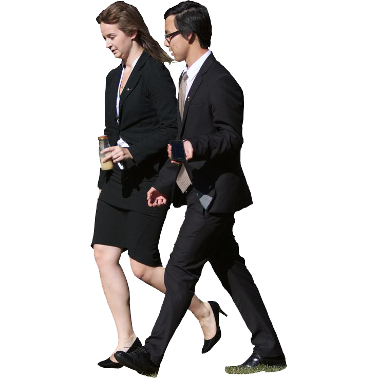 business people walking clipart